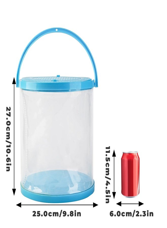 MHLLGN Foldable Small Aquarium, Portable Fish Tank, Fish Transport Container, Plasitc Fish Bowl, Beginner Tank, Great Concept for Catching and Release Critters, Beach, Pool and Lake - Image 2